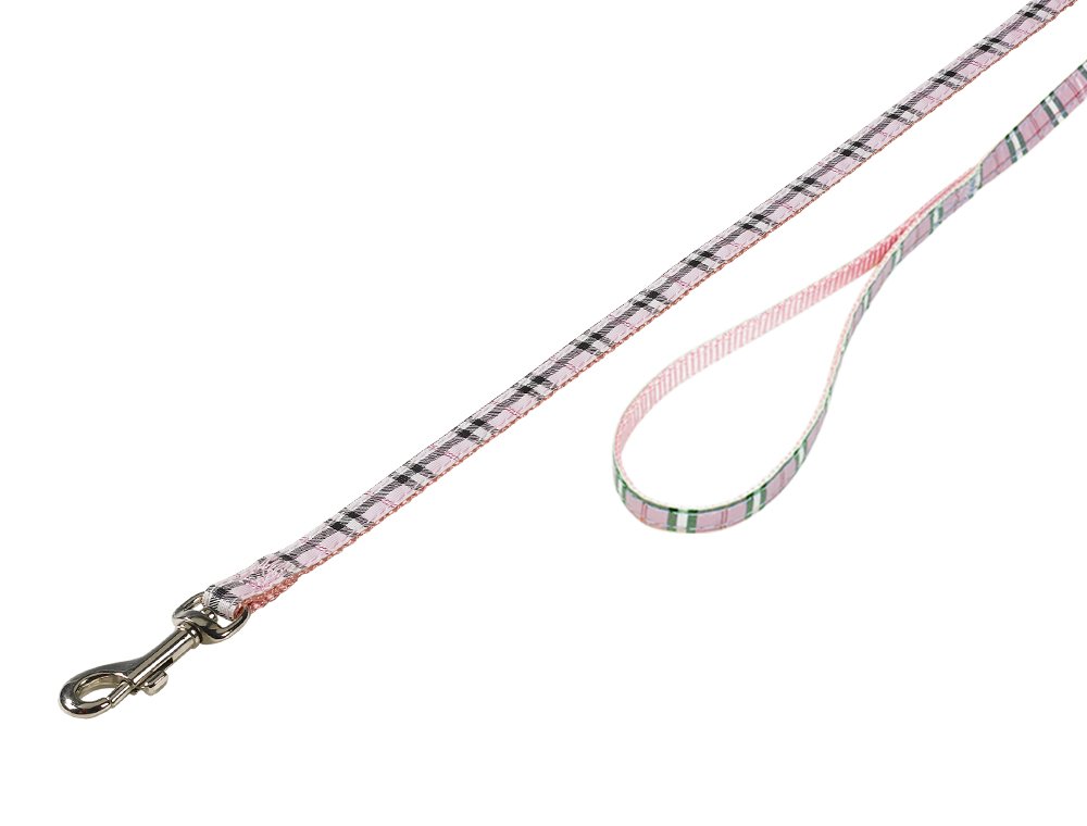 Nobby Leash Tartan, 120 cm/ 10 mm, Pink