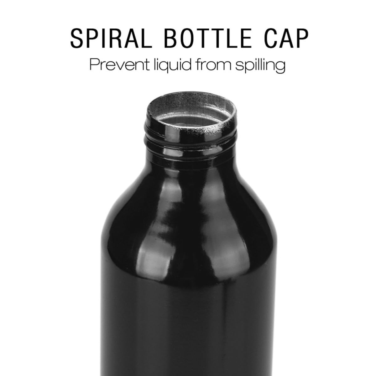 Outanaya Multifunktionale Sprühflaschen 250ml 5 Stück Schwarz aus Aluminiumlegierung und Pp mit Rotierendem Düsendesign zum Befüllen von Make Up Wasser und Parfüm