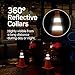 BATTIFE [4 Pack] 18 Inch Collapsible Traffic Safety Cones, Orange Cones, Multi Purpose Pop-up Cones with Reflective Collar, for Road Parking, Driving Practice