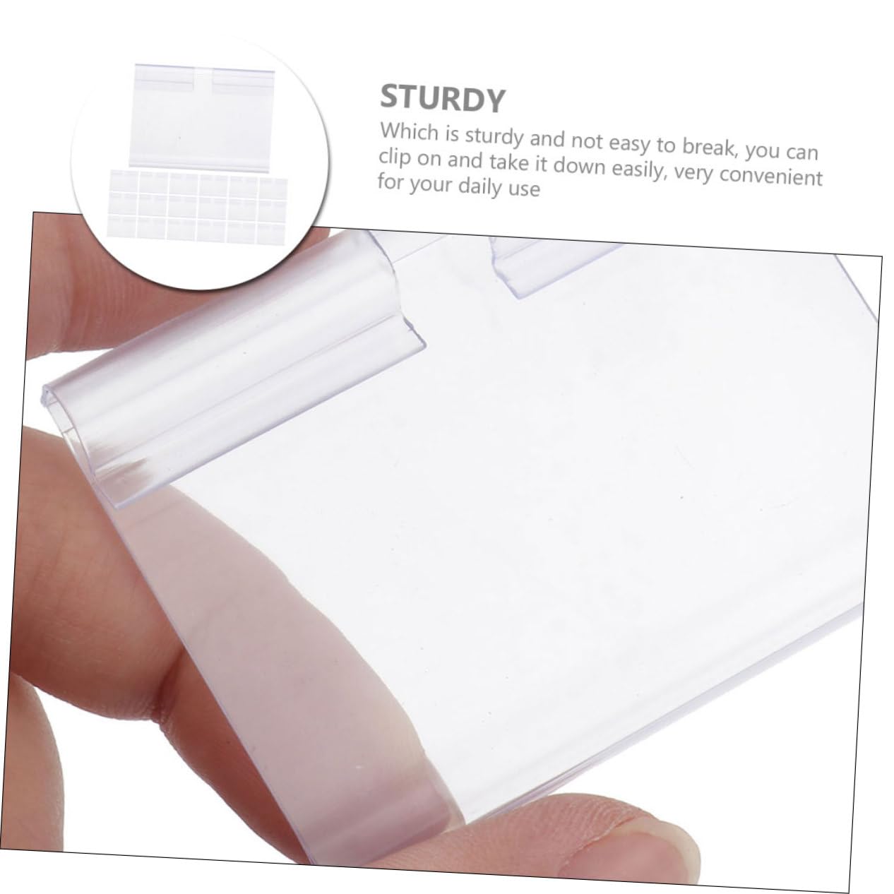 Angoily 4 Set Supporti Per Etichette Prezzi Espositori Per Negozio E Facili Utilizzare E Resistenti Ottimi Per Scaffali E Contenitori Stoccaggio 50 Pezzi*4