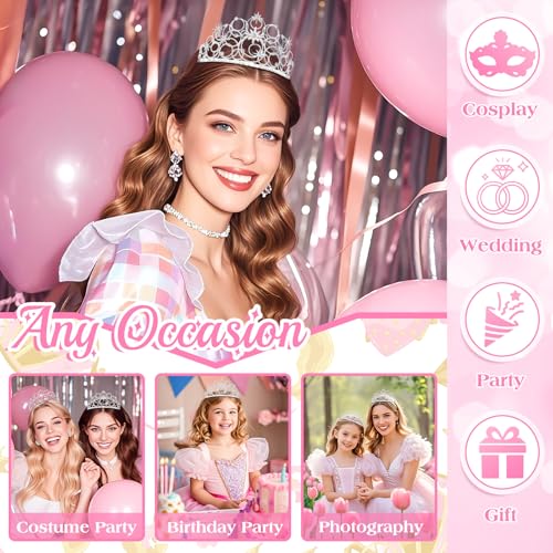 image for Civlory Princess Crown Tiaras for Women Stellar Costume Girls Wicth Me