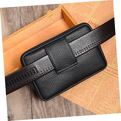 Yardenfun 1 Unidade Carteira De Telefone Carteira De Couro Bolsa De Cintura Para Homens Bolsa Mascul