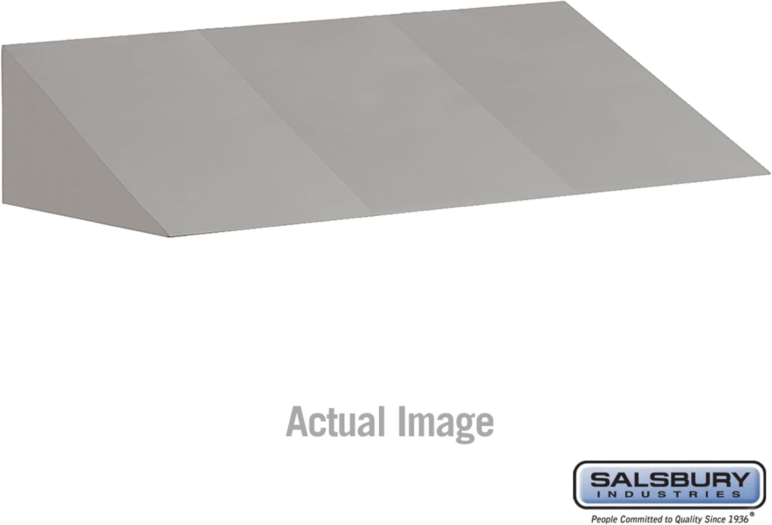 Salsbury Industries Sloping Hood - for up to (3) 18 Inch Wide Lockers - 21 Inch Deep - Gray