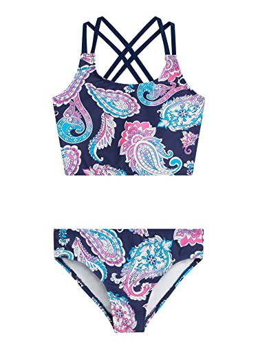 Image of Kanu Surf Girls Waverly UPF 50 Beach Sport Criss-Cross Tankini