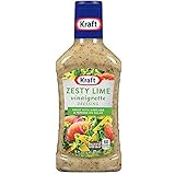 Kraft Zesty Lime Vinaigrette Dressing (Pack of 3) 16 oz Bottles