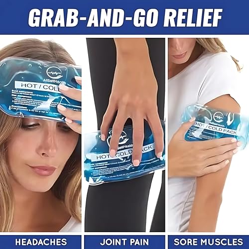 Image of Aika AK-555 Blood Pressure Monitor with Adjustable Comfort Cuff & Memory + Multipurpose Cold Gel Pack for Pain Relief - Ideal Health Combo Pack (6 Month Warranty)