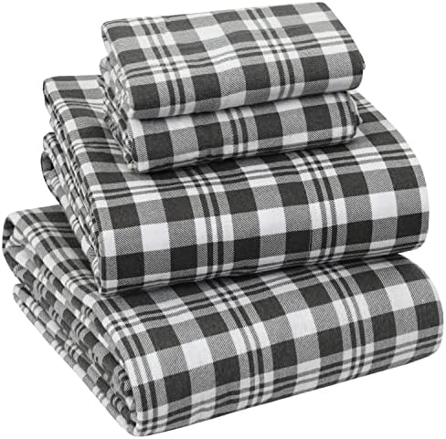Amazon.com: Sleepdown 100% Cotton Flannel Sheets - Super Soft ...