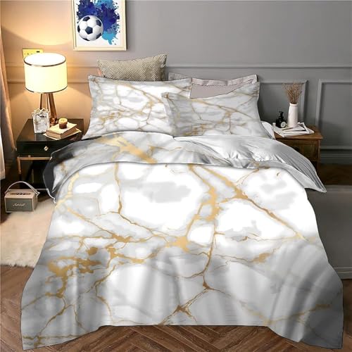 Parure de lit hypoallergique et résistante en microfibre 3D 200x200 cm