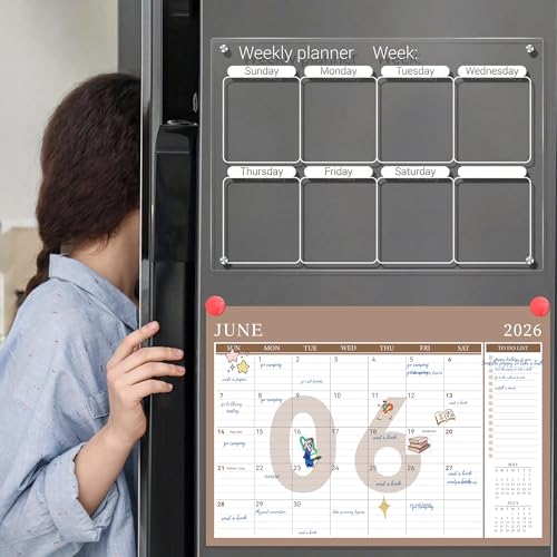 Image of Yoment Desk Calendar 2026-2027, 17 inch x 12 inch, from Now - Dec 2027(18 Months)