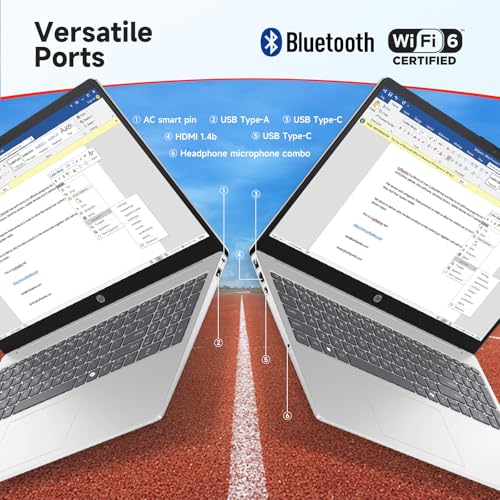 Image of HP 15.6 inch Touchscreen Laptop for Business & Student, Intel 13th core i3 1315U(Up to 4.5GHz), 250 Nits Display, Windows 11 Pro & Copilot AI, Wi-Fi 6 & BT 5.3, Fast Charge (32GB RAM | 1TB SSD)