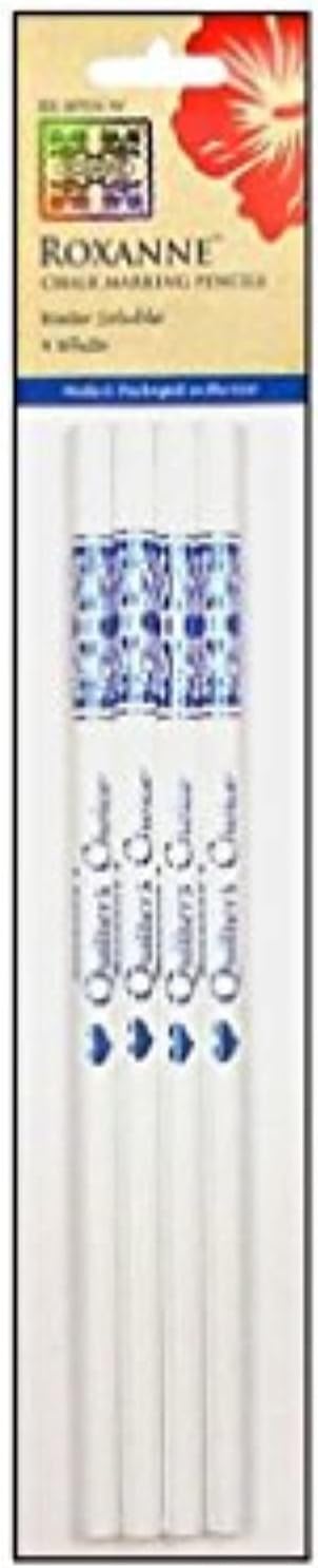 Water-Soluble Chalk Marking Pencils 4/Pkg-White