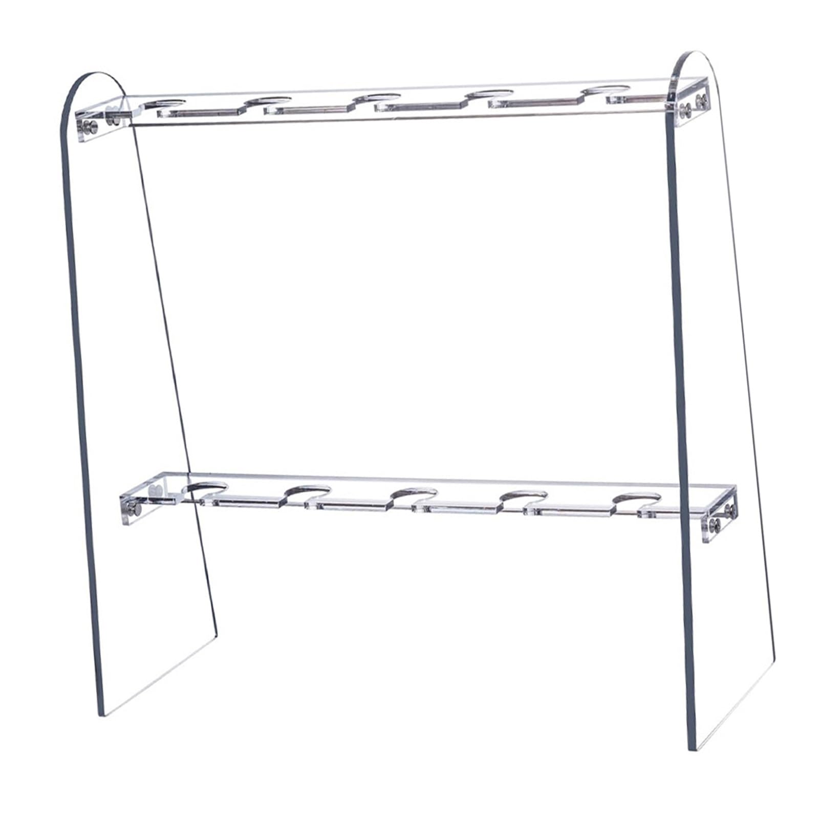 Elnwnnkc 2 Tiered Acrylic Champagne Holder Stand for Parties Displays Suitable for Wine and Cocktails Gatherings Acrylic Champagne Holder