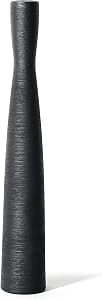 20" Tall Black Ceramic Vase,Floor Vases for Pampas Grass,Minimalist Style Flower for Modern Decor,Tall Skinny Vase for Entryway,Bookshelf,Fireplace,Shelf Decorative(L,50CM)