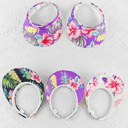 Image of 2 Pack Visor Women Men Sun Hat Clip On Visors Adjustable Sport Wide Brim Cap