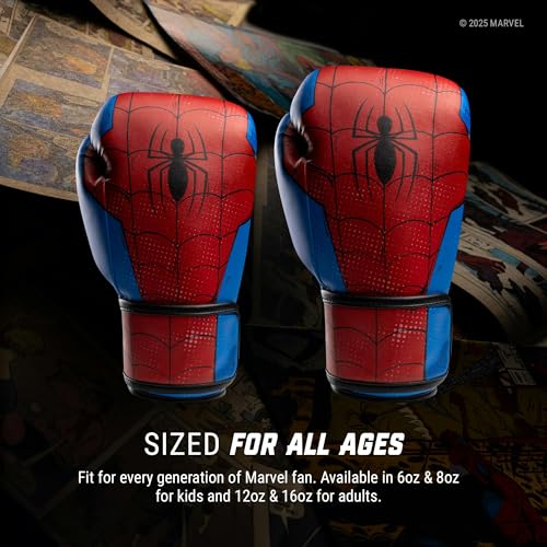Image of Hayabusa Marvel Classic Boxing Gloves for Men, Women & Kids - Officially Licensed | 16oz 12oz 8oz 6oz Training, Sparring, Bag & Pad Work