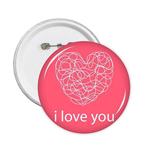 Badge Saint Valentin en forme de coeur rose XXL pour sublimer vos tenues de couple