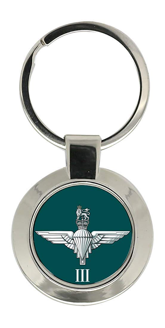 Giftshop Uk Unisex Silver Coloured Metal 3Rd Battalion Parachute Regiment, British Army Key Ring