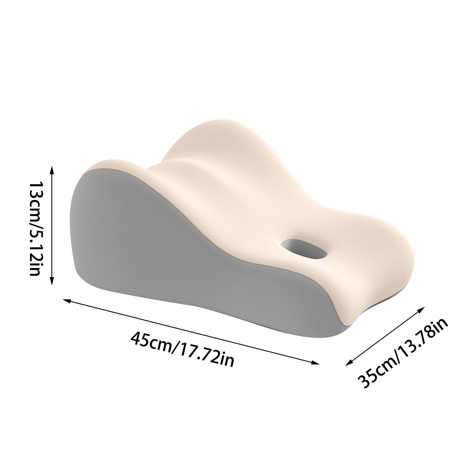 Generisch Coussin de coin discret pour couples - Coussin de siège en mousse à mémoire de forme, Coussin fessier pour couples, Oreiller ergonomique pour couple, Coussin de soutien pour la tête de lit