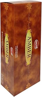 TRUMIRI Amber Incense Sticks & Holder Bundle: 6 Sets of 20 Sticks Each, 120 Total Pieces