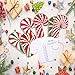 Resurhang 24 Pcs Candy Cane Spiral Notebook for Christmas 5