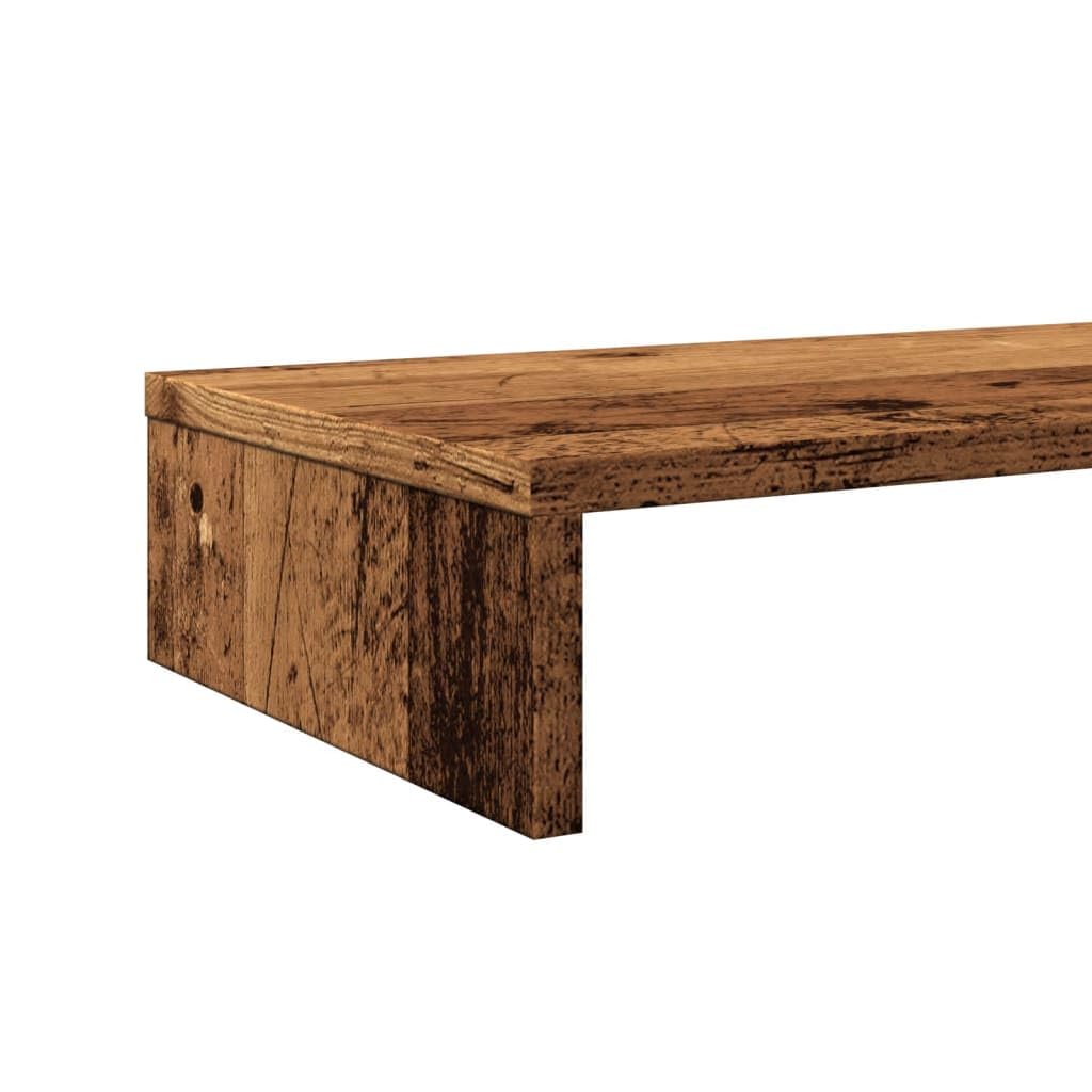 Supporto doppio per monitor, rialzo per monitor in legno