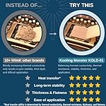 KOLD-01, High Performance Silicone Thermal Paste for Cooling All CPU/Heatsinks, Silicone Paste Designed for Easy Spreading, Inc. Gloves & Cleaning Wipes, No Odor (0.7ml/1.8g) - Image 3