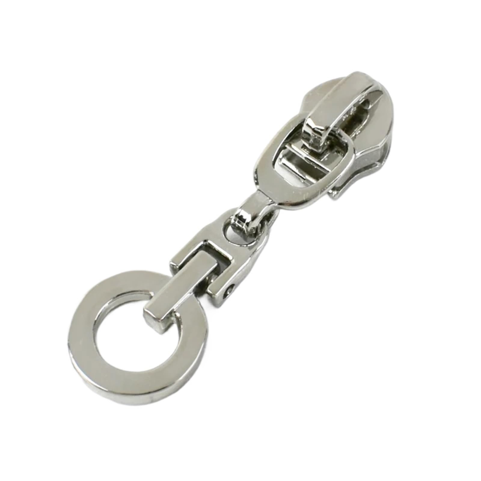 Lot de 50 curseurs de fermeture éclair en métal 5# pour fermetures éclair de sac, sacs à main, accessoires de bricolage (1 argent)