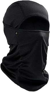 Caiuse Balaclava for Men & Women – Dust & UV Protection, Black Full Face Mask for Bikers, Cycling and Outdoor Activities, ...
