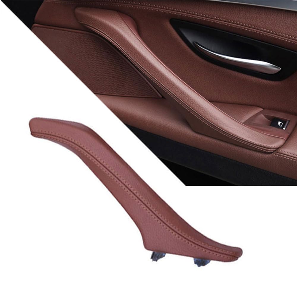 Goodithy Right Passenger Side Door Handle Assembly, Compatible with BMW 5 Series F10 F11, Interior Door Handle Complete Replacement for BMW 520 523 525 528 530 535 2010-2017(Brown)