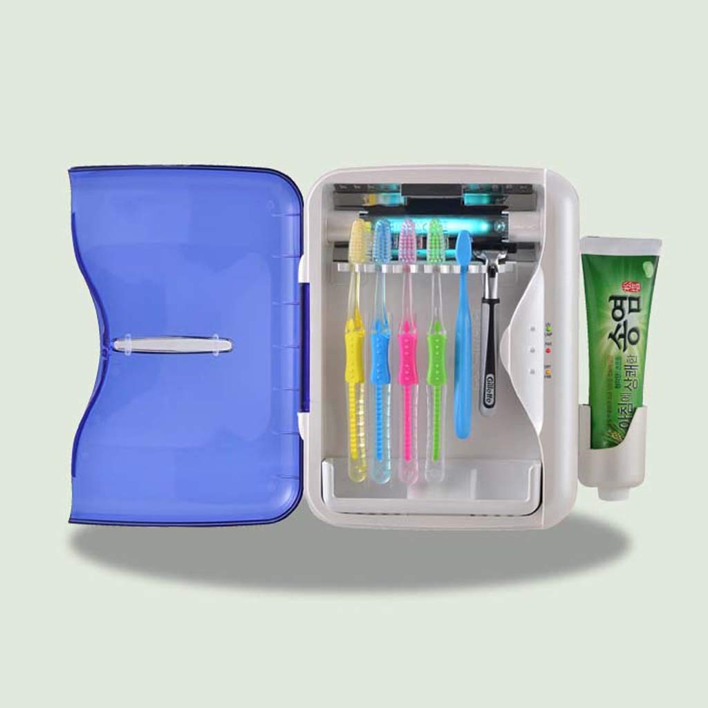 TJH - Sterilizzatore Intelligente per spazzolino da Denti, con Supporto per dentifricio, Montaggio a Parete, per Gioielli da Bagno