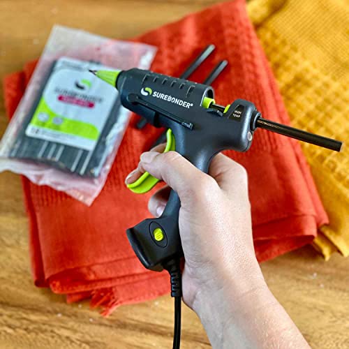 Surebonder — Bastão de cola quente de tecido preto, tamanho mini 10 cm, 1,58 cm de diâmetro – pacote