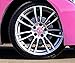 4 x 60mm 3D Domed Car Wheel Centre Center Rims Pink Eyelashes Cute Sweets Stickers Decals for Caps Vehicle Auto Tuning Emblem A 1760