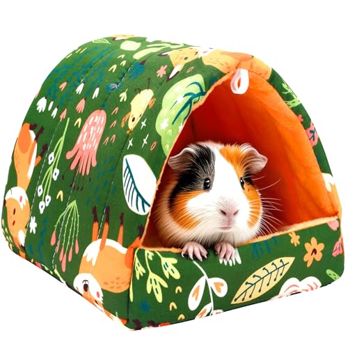 UPINS Guinea Pig Bed, Guinea Pig Hideout Washable Small Animal Ho...
