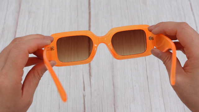 Abbylike Orange Y2k Fuzzy Purse and Sunglasses for Women, 90s