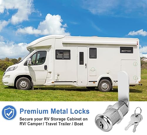 image for Cylinnda Cabinet Locks with Keys, 1-1/2