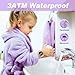Kids Watch Activity Fitness Tracker Calories Step Counter Pedometer Watch for Kids Sport Digital Chronograph Silicone Strap Waterproof 2 Alarm Clocks Children Watch Reloj Lightpurple