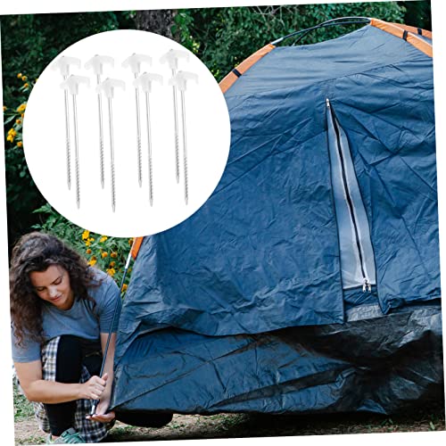 Estacas para tiendas de campaña de alta compresión pack de 8 piquetas para jardín y camping 6