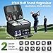FOLU 2 Layer Golf Trunk Organizer, Waterproof Car-Golf Locker with Separate Ventilated Compartment for 2 Pair Shoes, Golf-Trunk Storage for Balls, Tees, Clothes, Gloves, Accessories