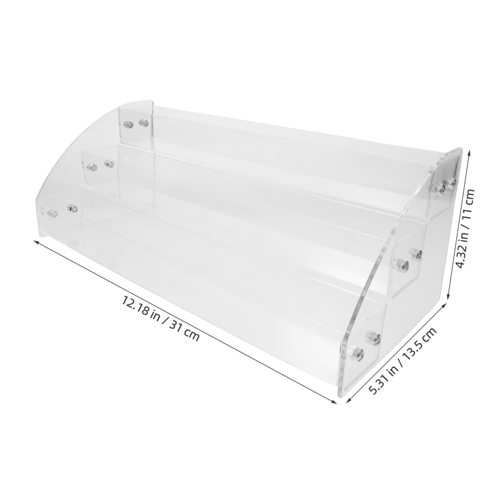 STOBAZA Elegant Organizer Riser Shelf for Cupcake Stand Dresser Vanity Desktop Storage Display Shelves