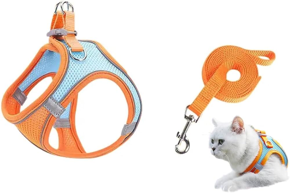 PURAM Cat Harness with 1.5m Leash, Cat Belt Adjustable Size Breathable Cat Vest Strap with Safety Reflective Strip, Cat Leash with Harness for Small Cat and Dog (B0D1CK713D) Amazon Price History, Amazon Price Tracker