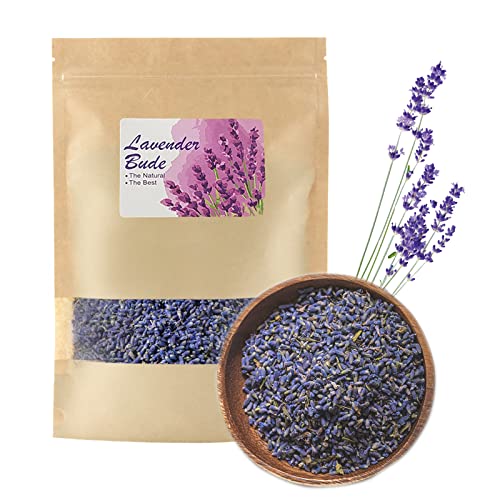 Cedar Space Dried Lavender Buds Sachets Flowers - 70g Grade Dried Lavender Buds Perfect for Tea, Sachets, Baking, Lemonade, Baths, Fresh FragranceÂ¡Â­
