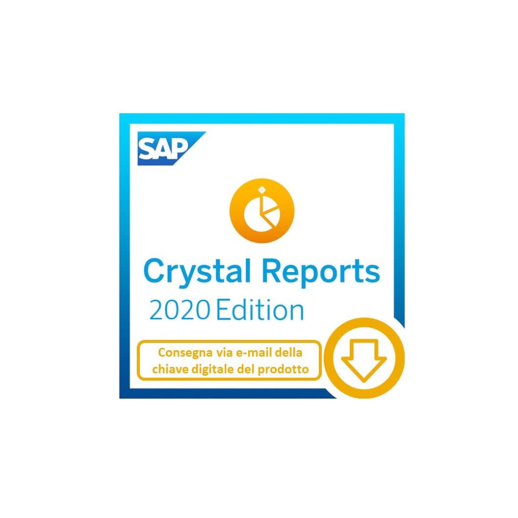 SAP Crystal Reports 2020 Reporting software | Standard | PC | Codice d'attivazione per PC via email