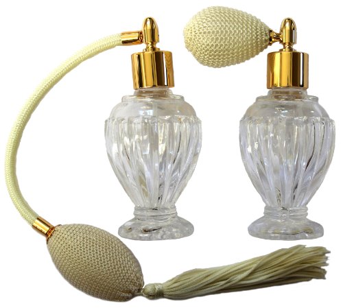 Vintage Perfume Atomizer-Ivory Bulb and Tassel Set