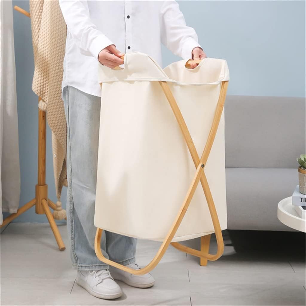 Oxford Cloth Foldable Clothing Laundry Basket Organizer for Dirty Clothes Storage Hamper Large Folding Baske (Color : A, Size : 47x34x70cm) (B 47x34x70cm)