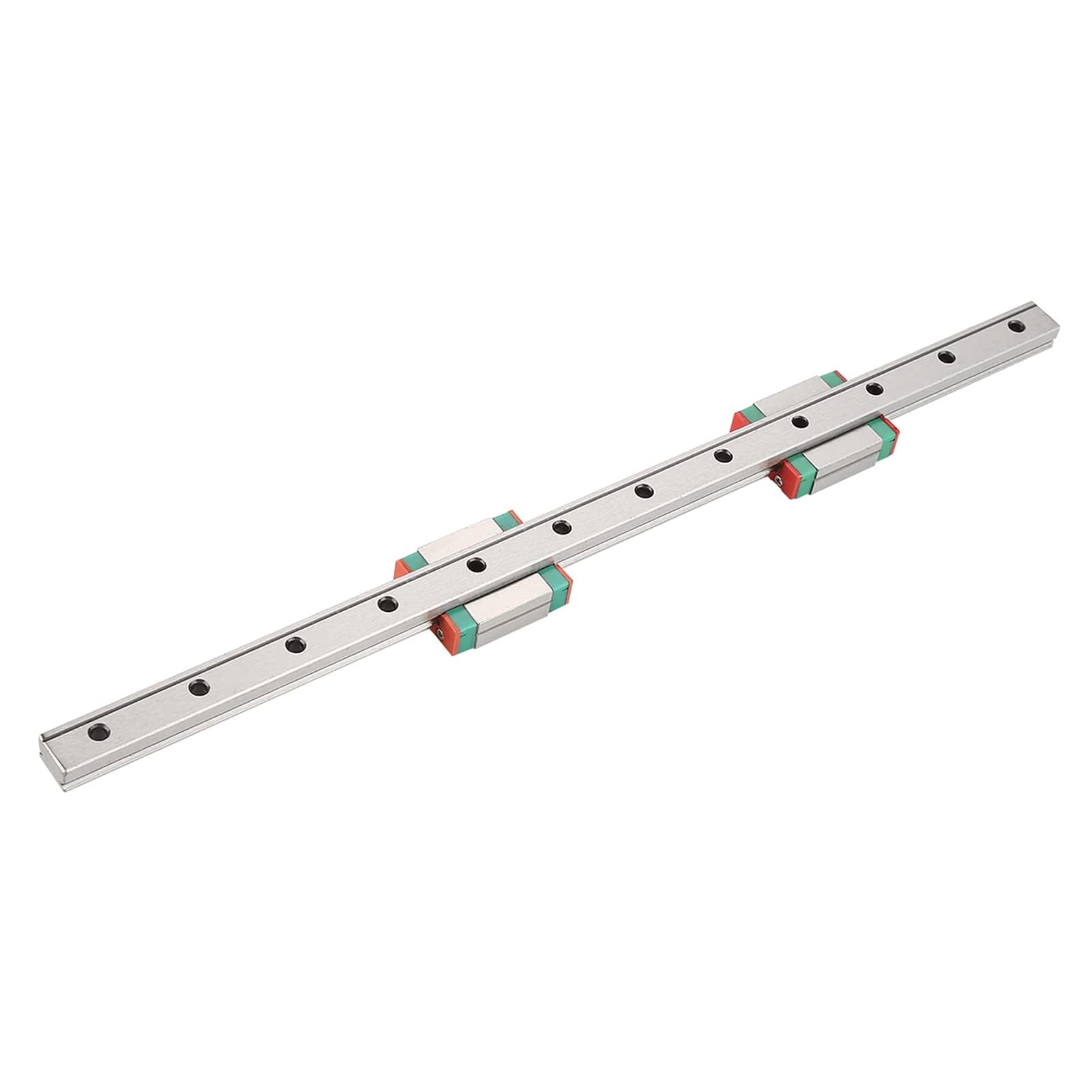 Riel De Guía Lineal En Miniatura MGN12 300mm 12mm Ancho 2 Bloques Deslizantes MGN12B Contacto 4 Puntos
