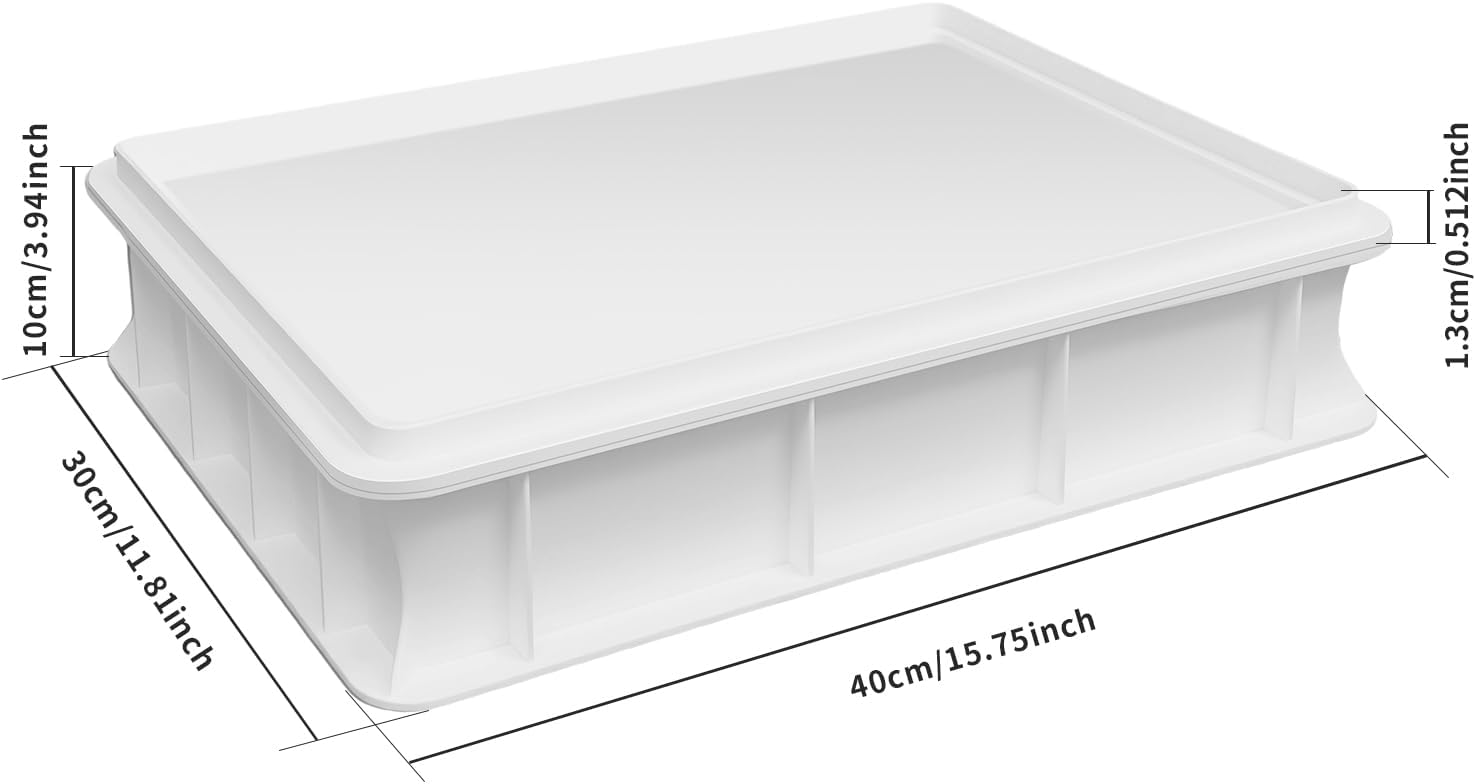 Generic Dough Proofing Box, BPA Free, Pizza Dough Tray with Lid, Fruit and Vegetable Storage, Multifunctional, Stackable With Covers and Lid, Can be Put in The Refrigerator, Premium Quality