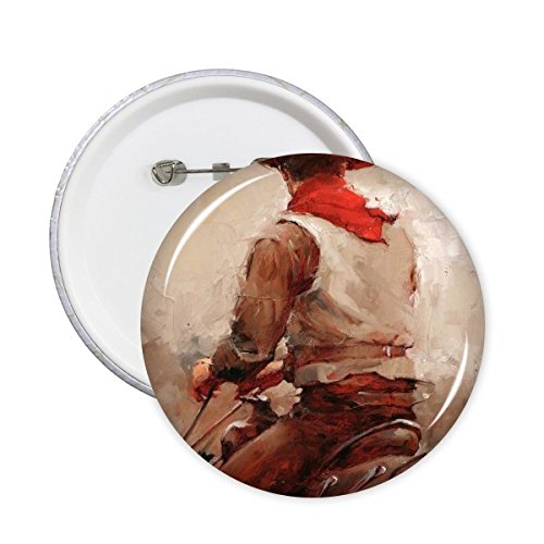 Badge Bouton Cowboy Peinture à l'huile Décoration Vêtements pour Style Quotidien