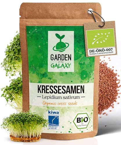 GotG® Bio Kresse Samen [1KG] mit bis zu 99% Keimrate - Premium Kresse Sprossen zum Keimsprossen ziehen - schnell keimende leckere Sprossen Samen - GMO-freies Superfood