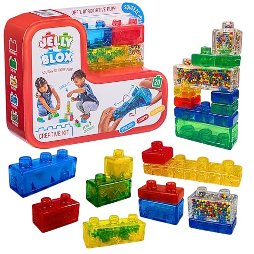 Goliath Jelly Blox Creative Kit | Includes 20 Blocks | Toddler & Preschool Building Blocks Kids Can...