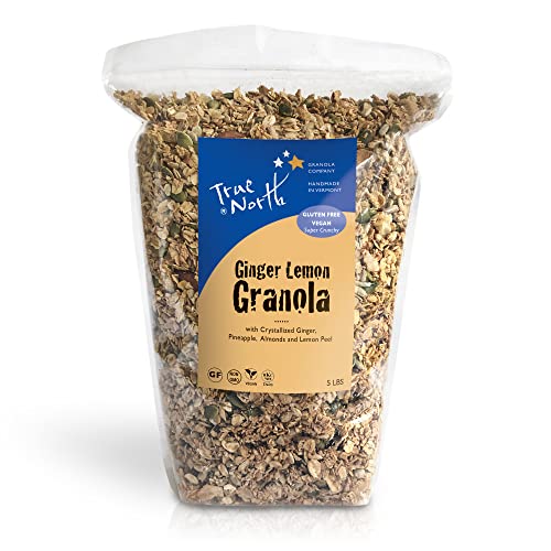 Image of True North Granola - Ginger Lemon Granola with Pineapple and Almonds, Gluten Free, Vegan, All Natural and Non-GMO, Bulk Bag, 5 lb.